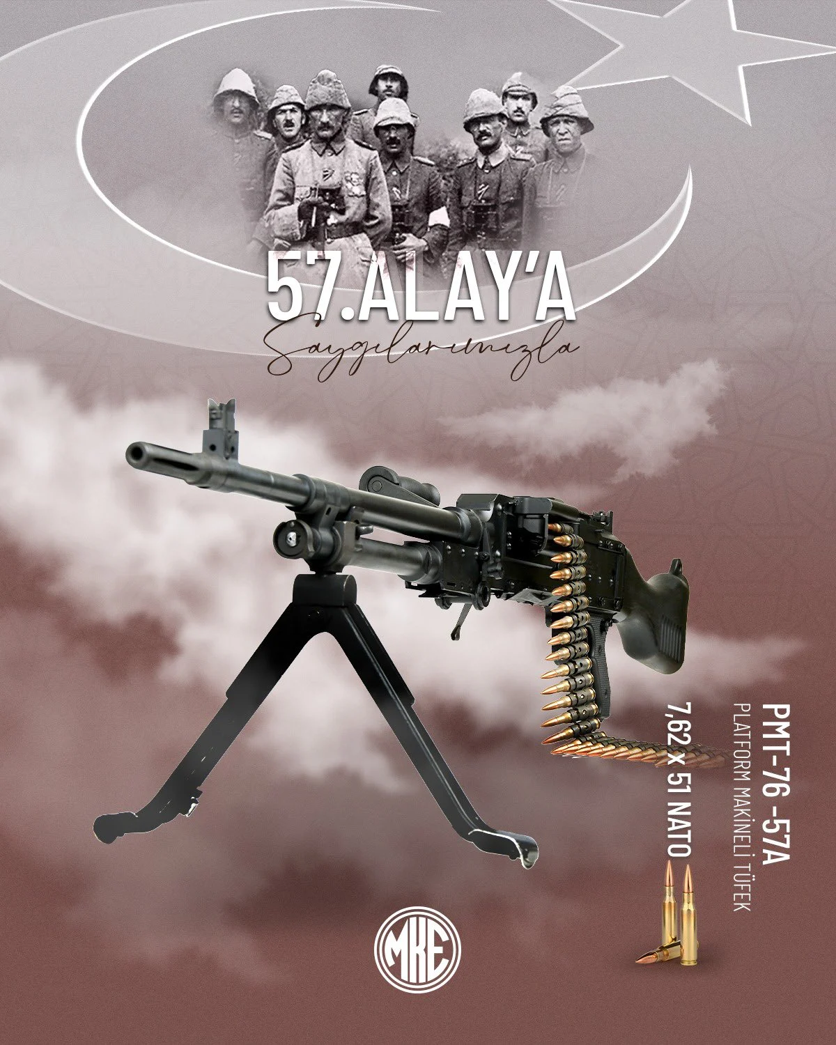 MKE’den 18 Mart Çanakkale Zaferi Ruhunu Yaşatan Tüfek: PMT-76/57A