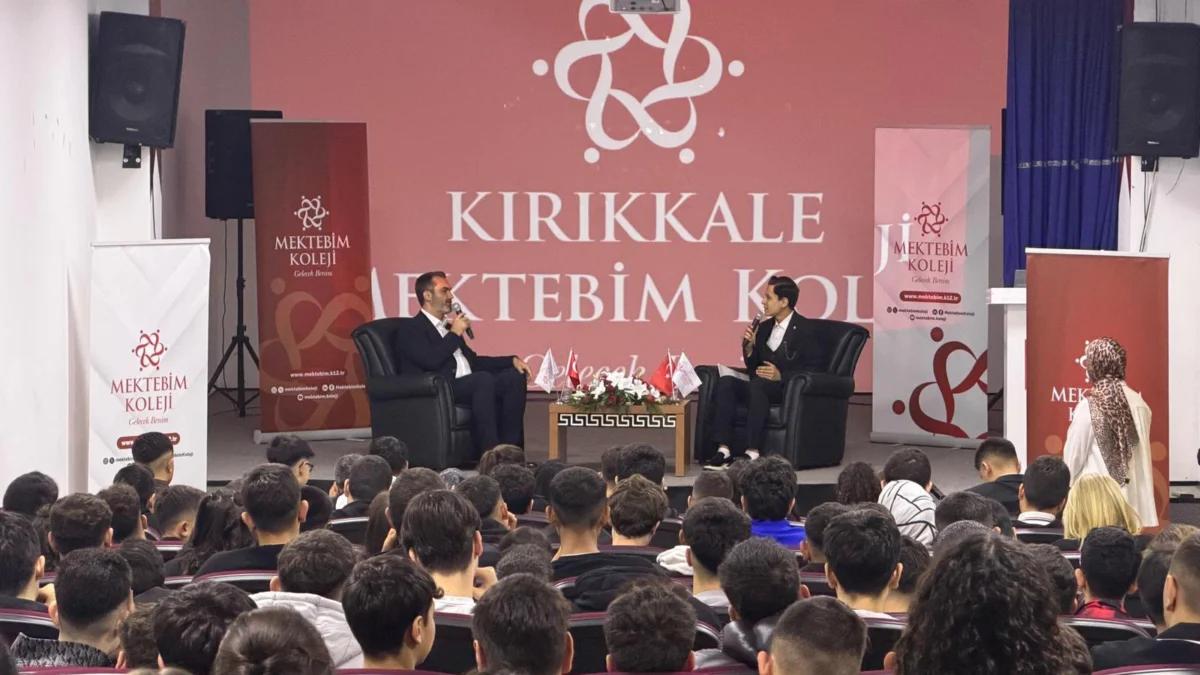 AK Parti Kırıkkale Milletvekili Mustafa Kaplan, Mektebim Koleji’nde Gençlerle Girişimciliği Konuştu