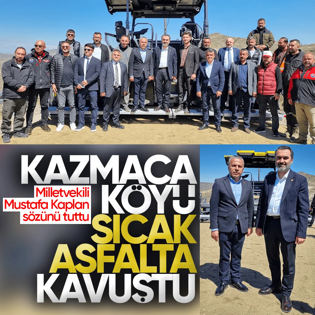 Milletvekili Mustafa Kaplan Sözünü Tuttu: Kazmaca Yolu Sıcak Asfalta Kavuşuyor