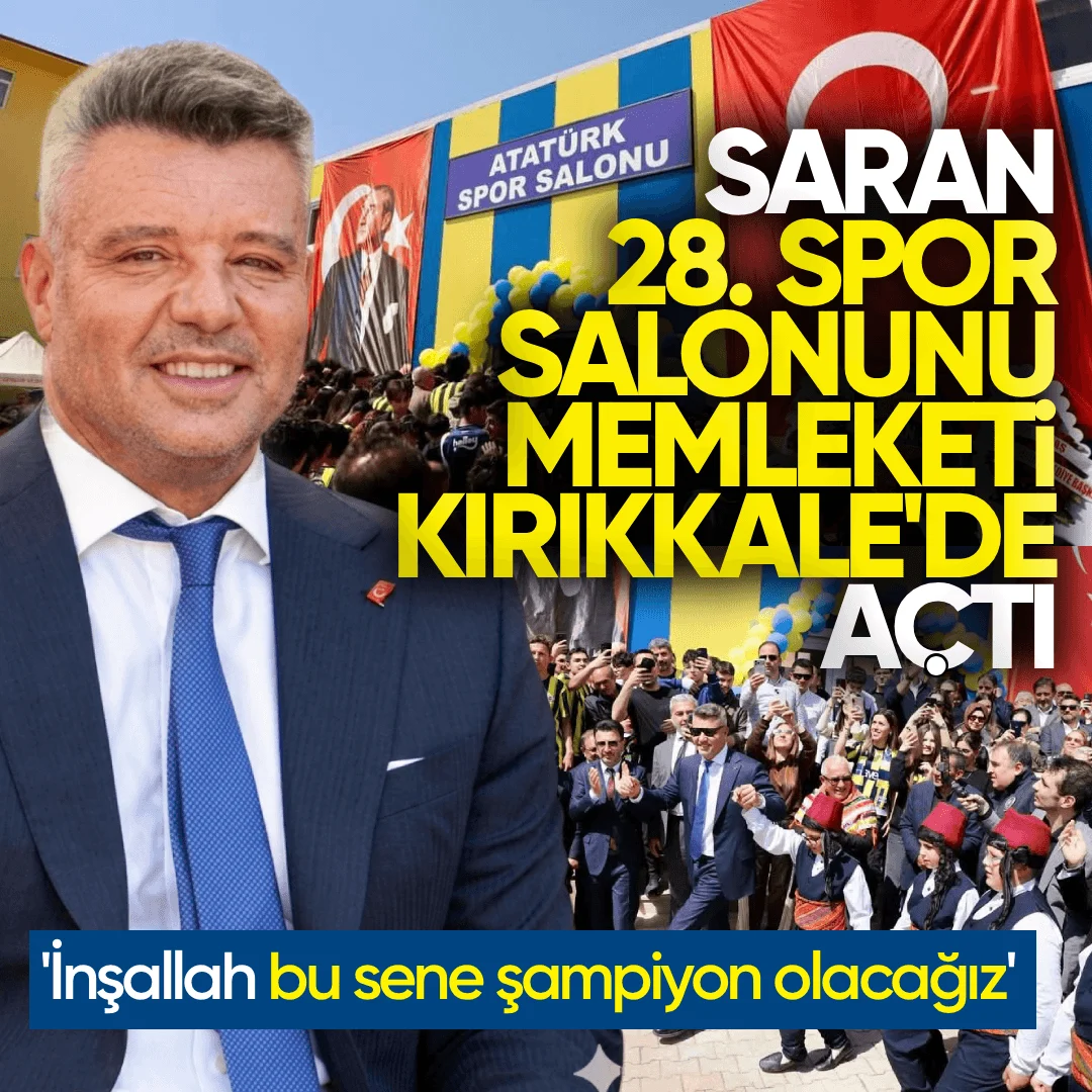 Sadettin Saran 28. Spor Salonunu Yoğun İlgi İle Memleketi Kırıkkale’de Açtı