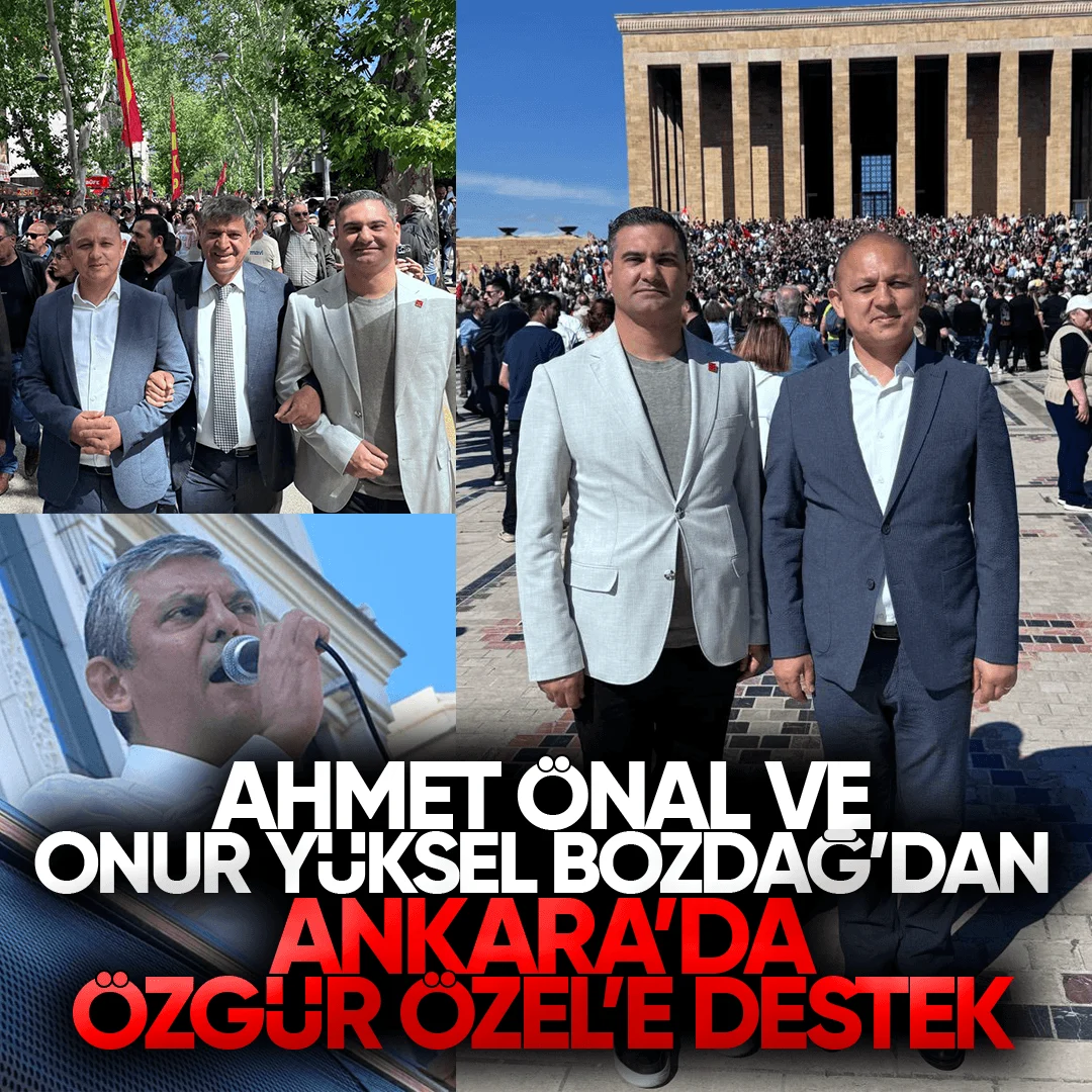 Ahmet Önal ve Onur Yüksel Bozdağ, Ankara’daki Özgür Özel’in Bayramlaşma Programına Katıldı
