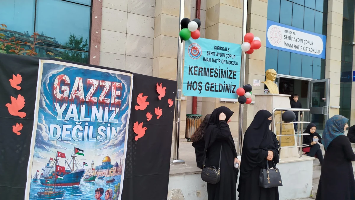 Kırıkkale’de Gazze İçin Tek Yürek Oldular: Şehit Aydın Çopur İmam Hatip Ortaokulu’ndan Anlamlı Kermes