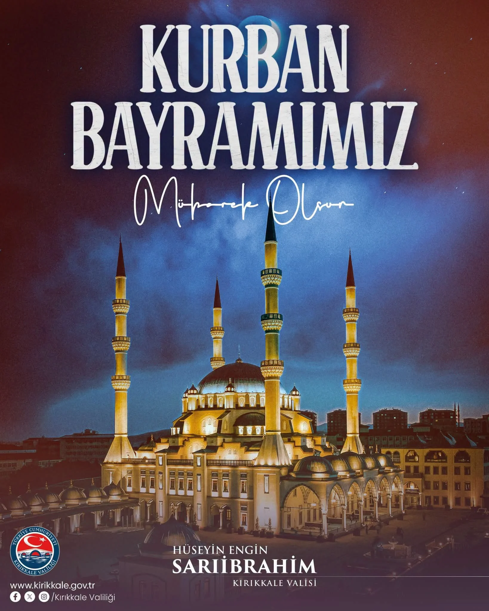 Vali Sarıibrahim’den Kurban Bayramı Mesajı: “Gönül Birliğinin En Güzel Hissedildiği Zamanlar”