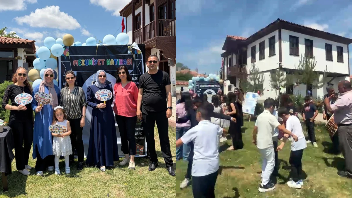 Davullu Zurnalı Mezuniyet Coşkusu! Keskin Mehmet Arifoğlu İlkokulu 4. Sınıfları Kep Attı