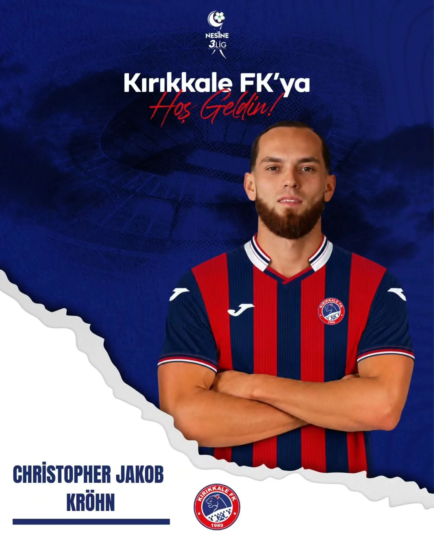 Kırıkkale FK’dan Forvete Dev Takviye: Christopher Jakob Kröhn ile Anlaşma Sağlandı
