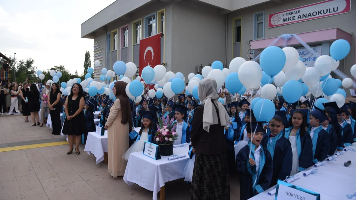 Kırıkkale MKE Anaokulu’nda Mezuniyet Coşkusu: Minikler İlk Diplomalarını Aldı