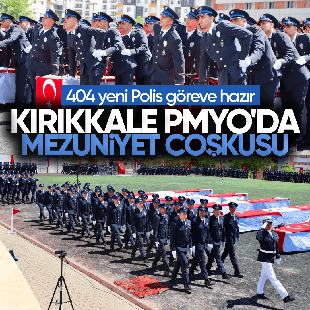Kırıkkale Polis Meslek Yüksekokulu’nda Mezuniyet Coşkusu: 404 Yeni Polis Göreve Hazır