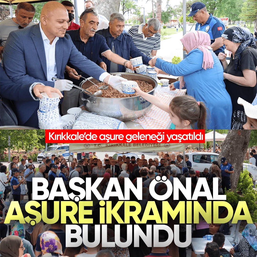 Kırıkkale’de Aşure Geleneği Yaşatıldı: Başkan Ahmet Önal Vatandaşlara İkramda Bulundu