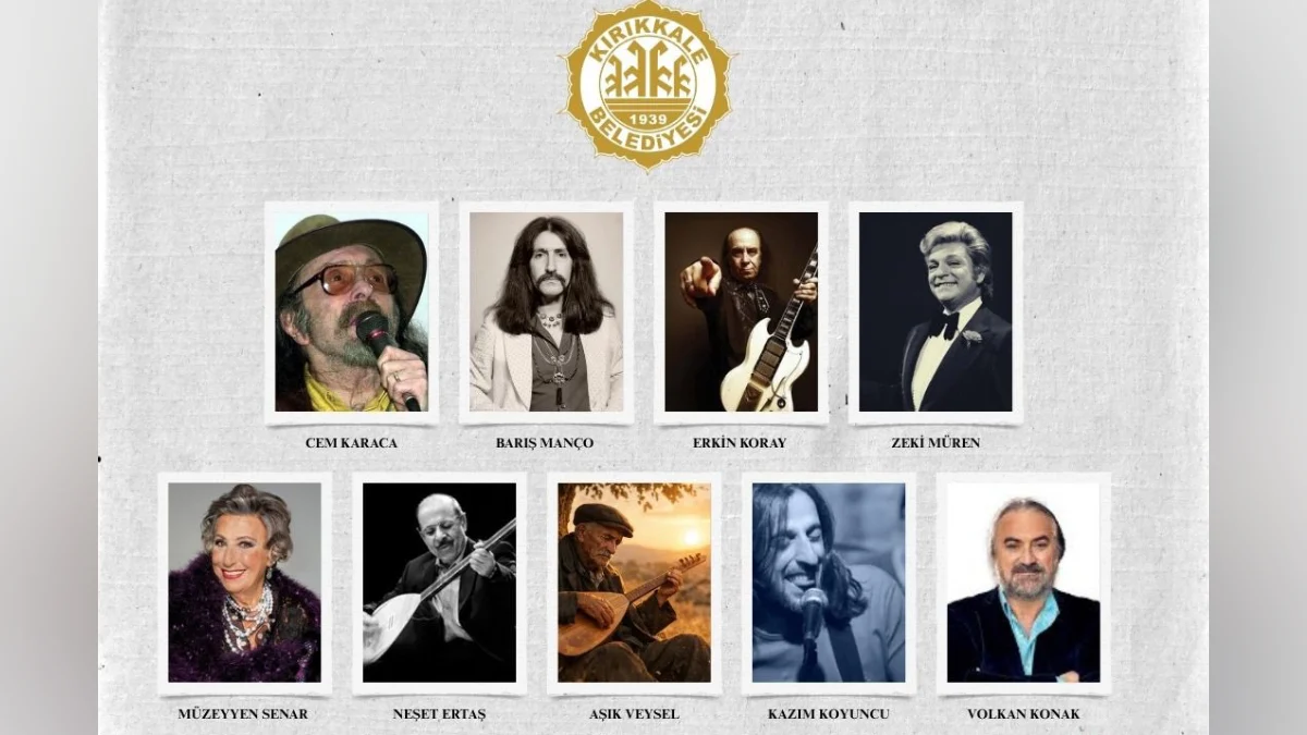 Kırıkkale’de Dev Konser: Türk Müziğinin Efsane İsimleri Bu Gece Anılacak!