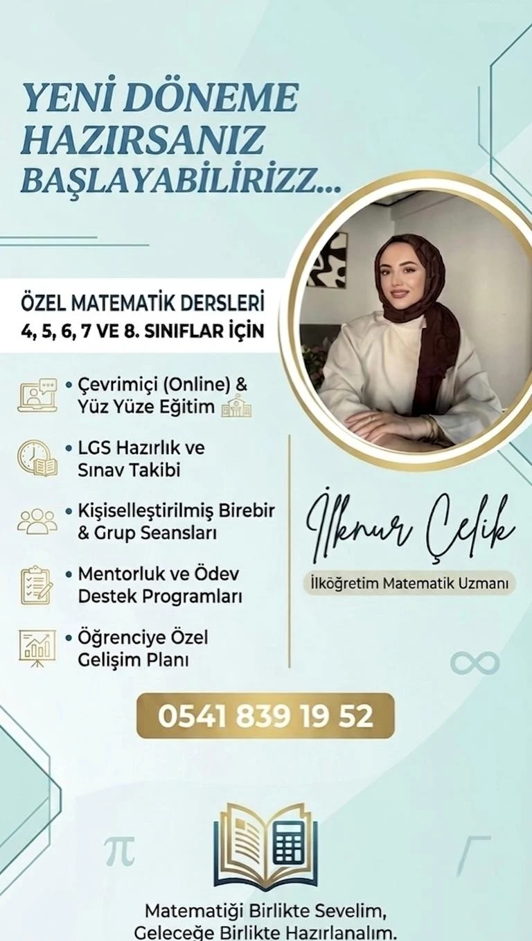 Kırıkkale’de Matematikte Başarının Yeni Adresi: İlknur Çelik ile Sınavlara Hazırlık Başlıyor!