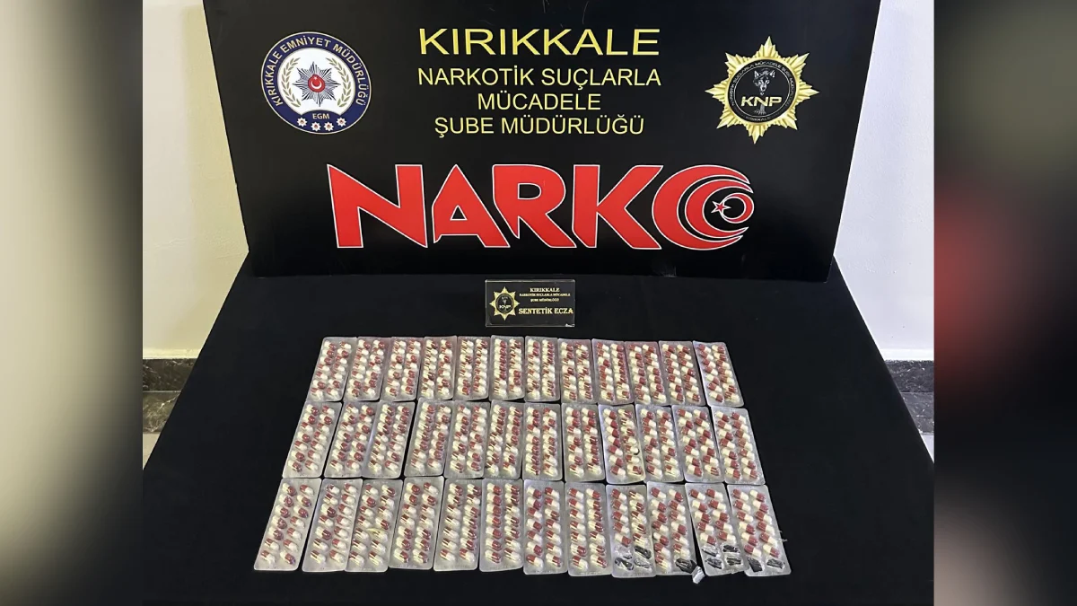 Kırıkkale’de Uyuşturucu Operasyonu: 493 Adet Sentetik Uyuşturucu Ele Geçirildi