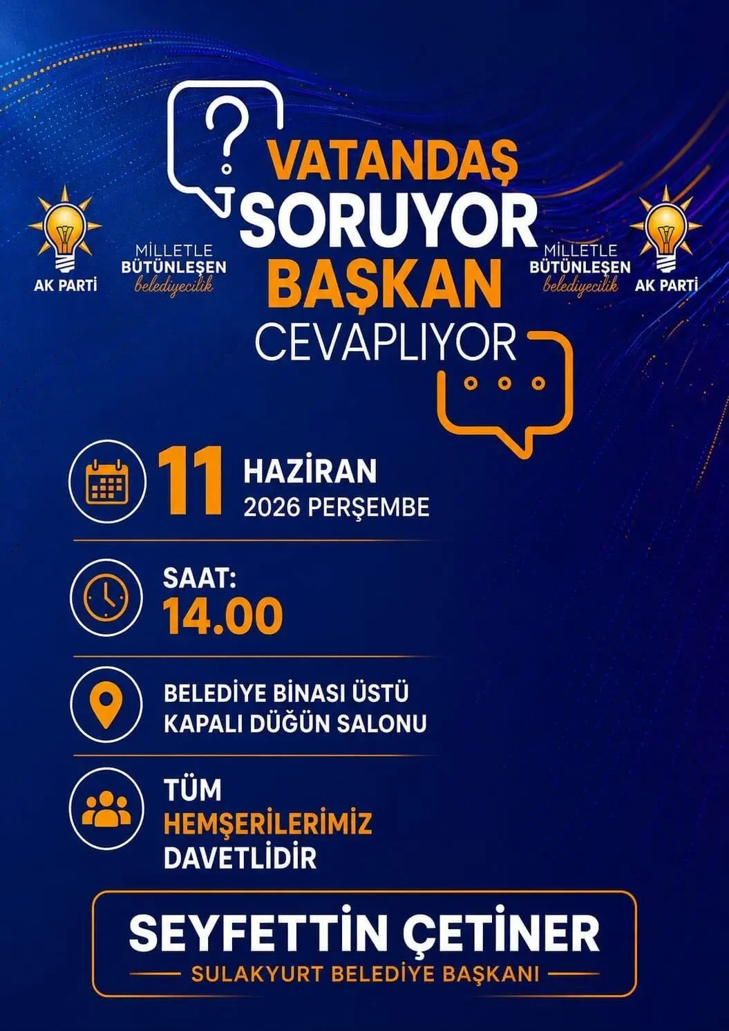 Sulakyurt’ta Dev Buluşma: ‘Vatandaş Soruyor, Başkan Cevaplıyor’ Programı Başlıyor