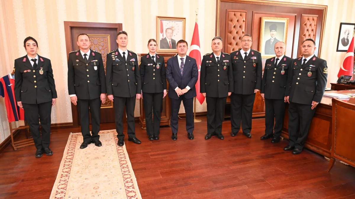 Vali Sarıibrahim, Jandarma Teşkilatı’nın 187. Kuruluş Yıl Dönümü Heyetini Kabul Etti