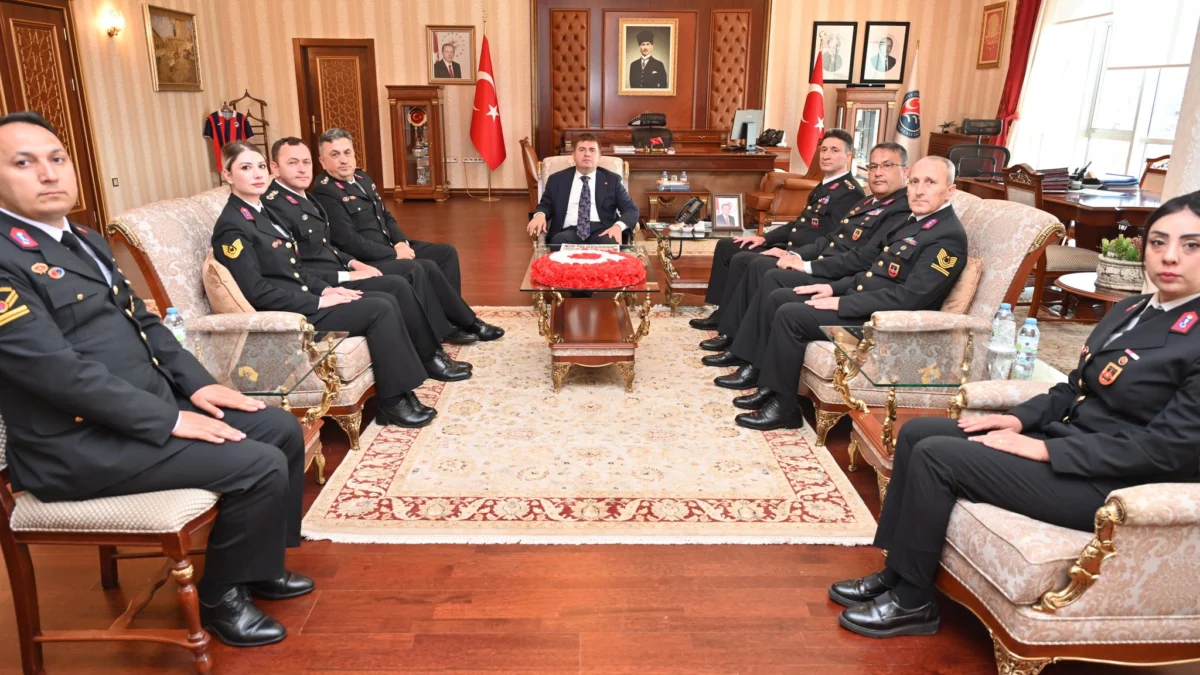 Vali Sarıibrahim, Jandarma Teşkilatı’nın 187. Kuruluş Yıl Dönümü Heyetini Kabul Etti