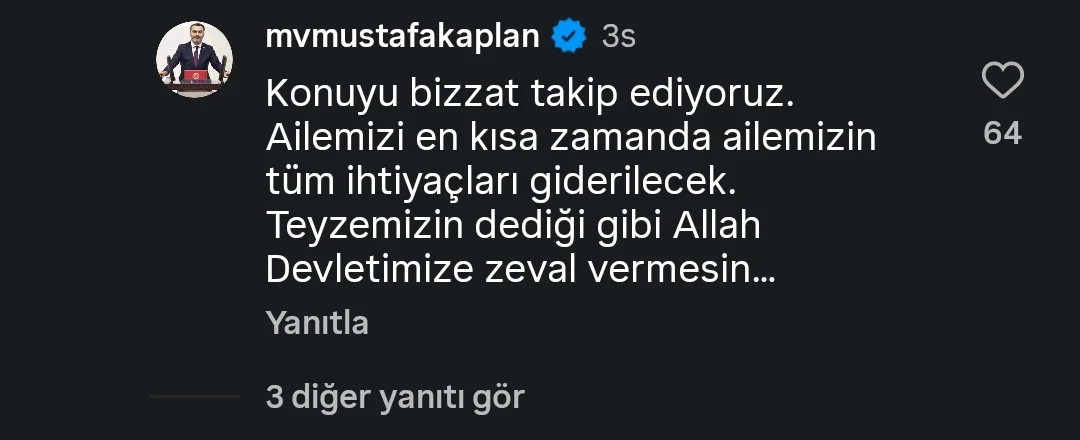 Mustafa Kaplan Yangınzede Aileyi Yalnız Bırakmadı: “Tüm İhtiyaçları Karşılanacak”
