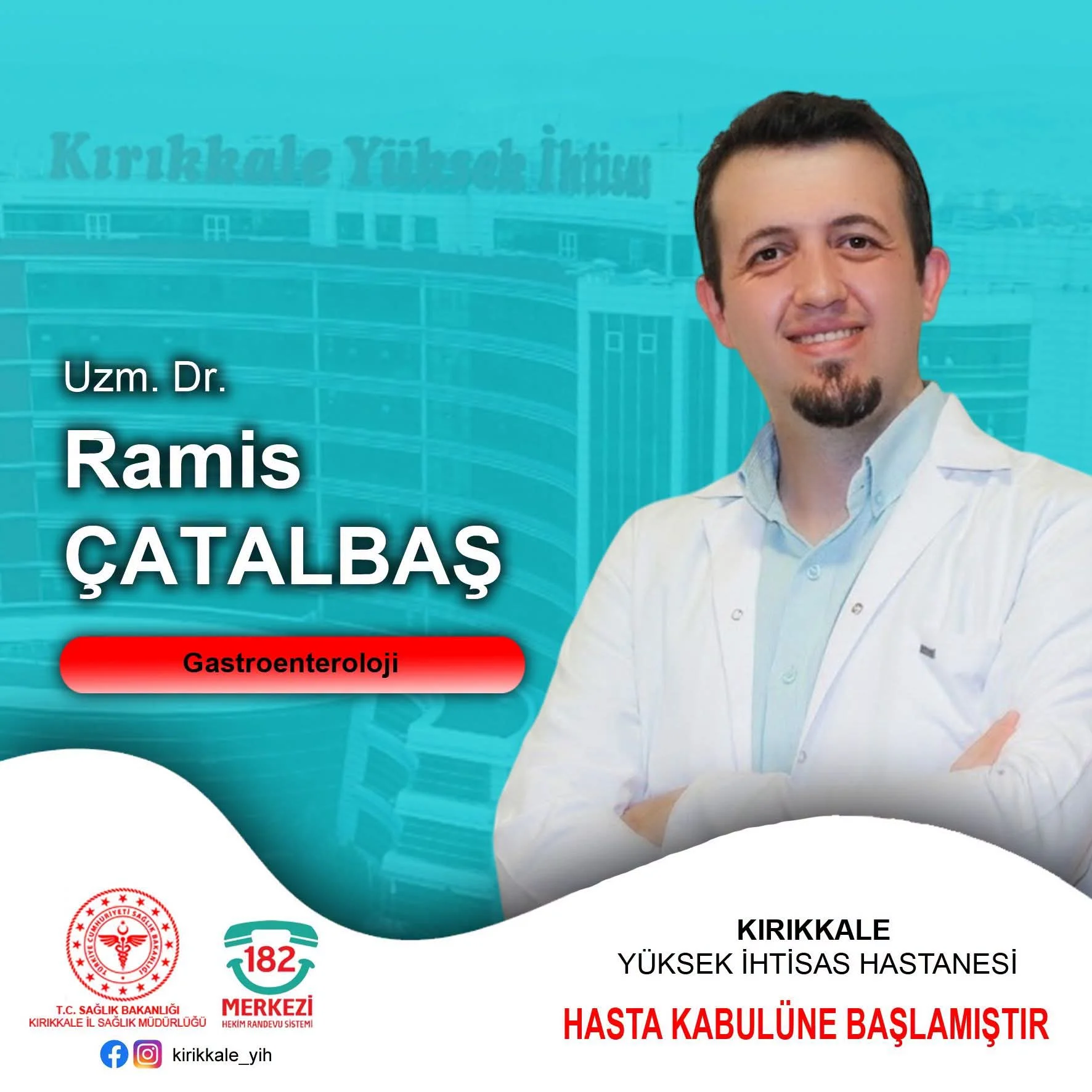 Kırıkkale Yüksek İhtisas Hastanesi’ne Gastroenteroloji Uzmanı Atandı