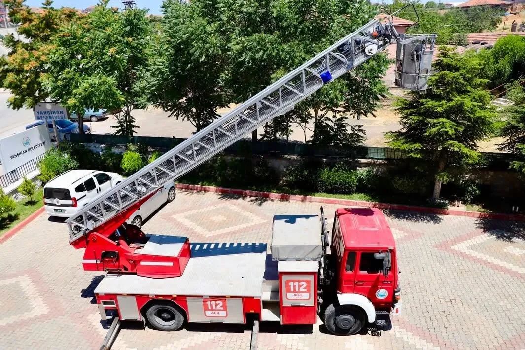 Yahşihan İtfaiyesi’nde Sevindiren Gelişme: 30 Metrelik Kurtarma Aracı Yeniden Görevde