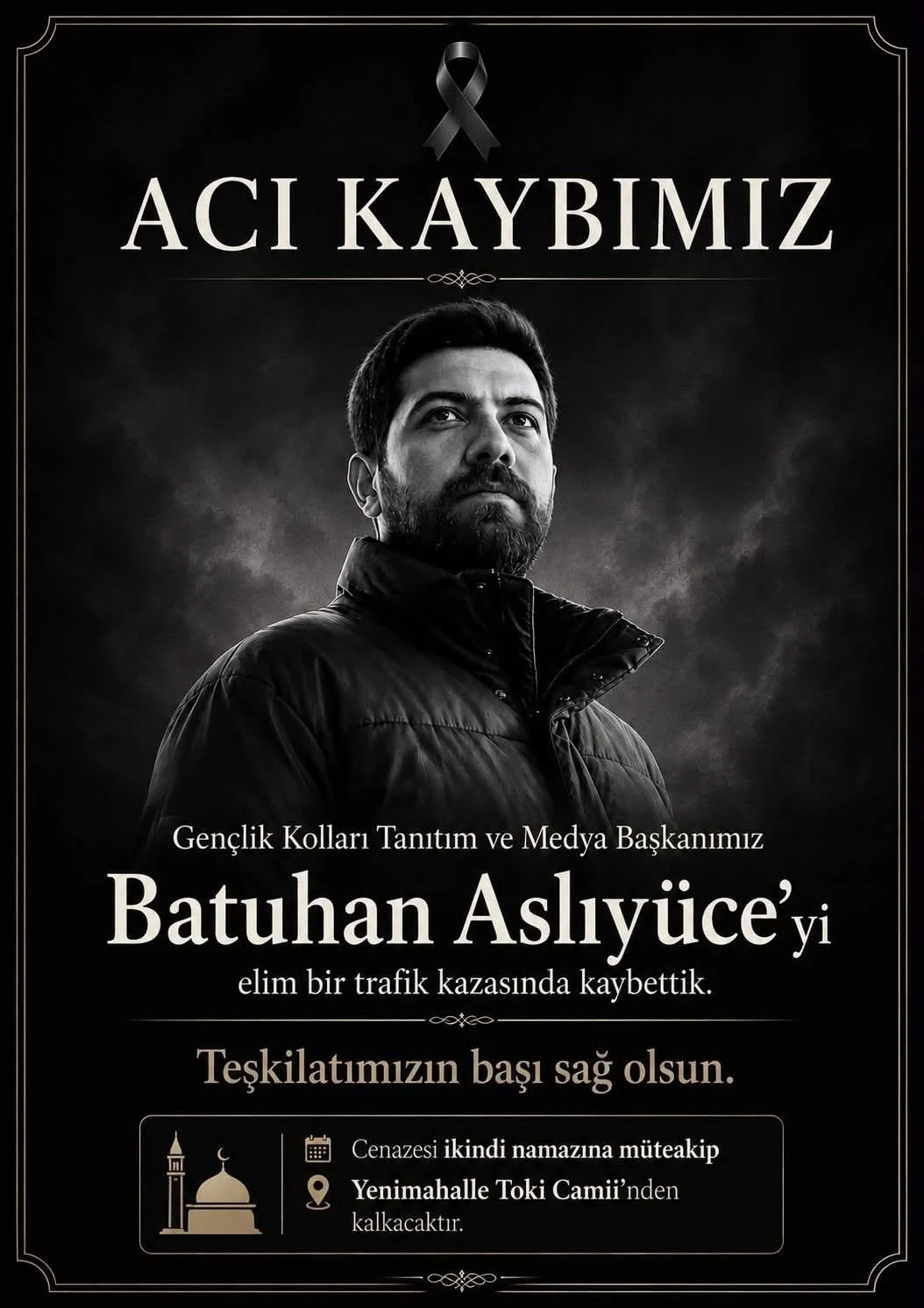 AK Parti Kırıkkale Teşkilatında Acı Kayıp: Batuhan Aslıyüce Hayatını Kaybetti