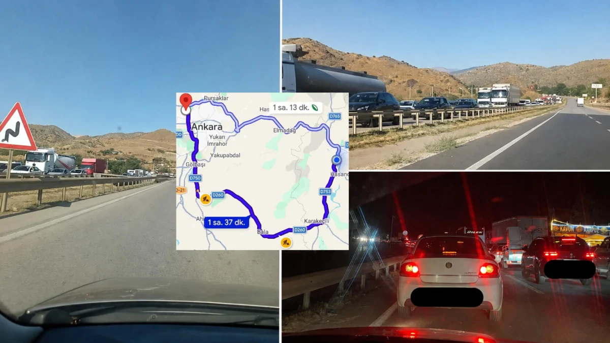 Ankara-Kırıkkale Yolunda Çalışmalar Trafik Yoğunluğuna Neden Oluyor: Sürücülere Alternatif Rota Uyarısı