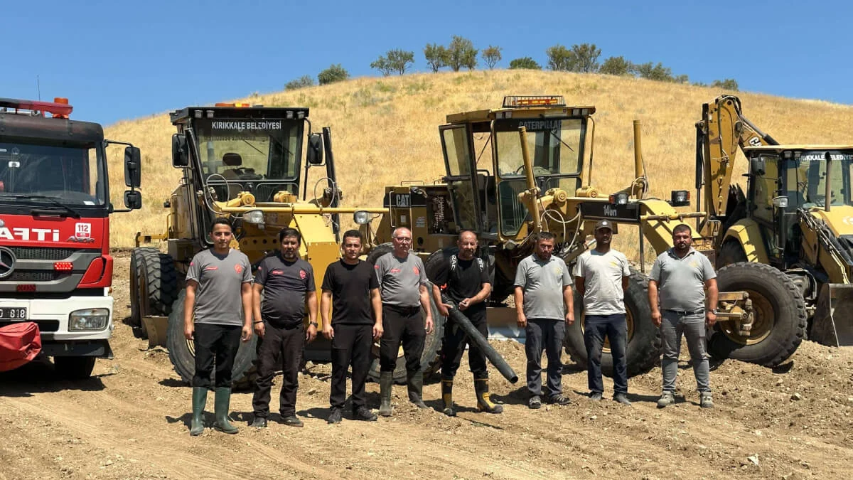 Kırıkkale Karacalı Köyü’nde Korkutan Arazi Yangını