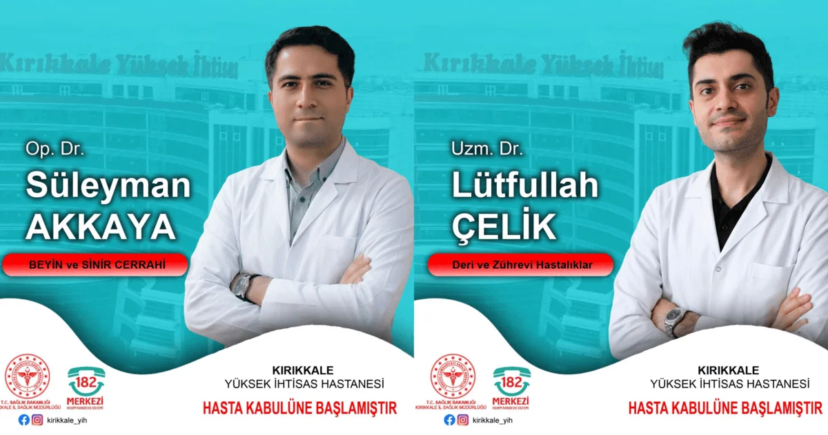 Kırıkkale Yüksek İhtisas Hastanesi’ne İki Yeni Uzman Hekim: Kadro Güçleniyor