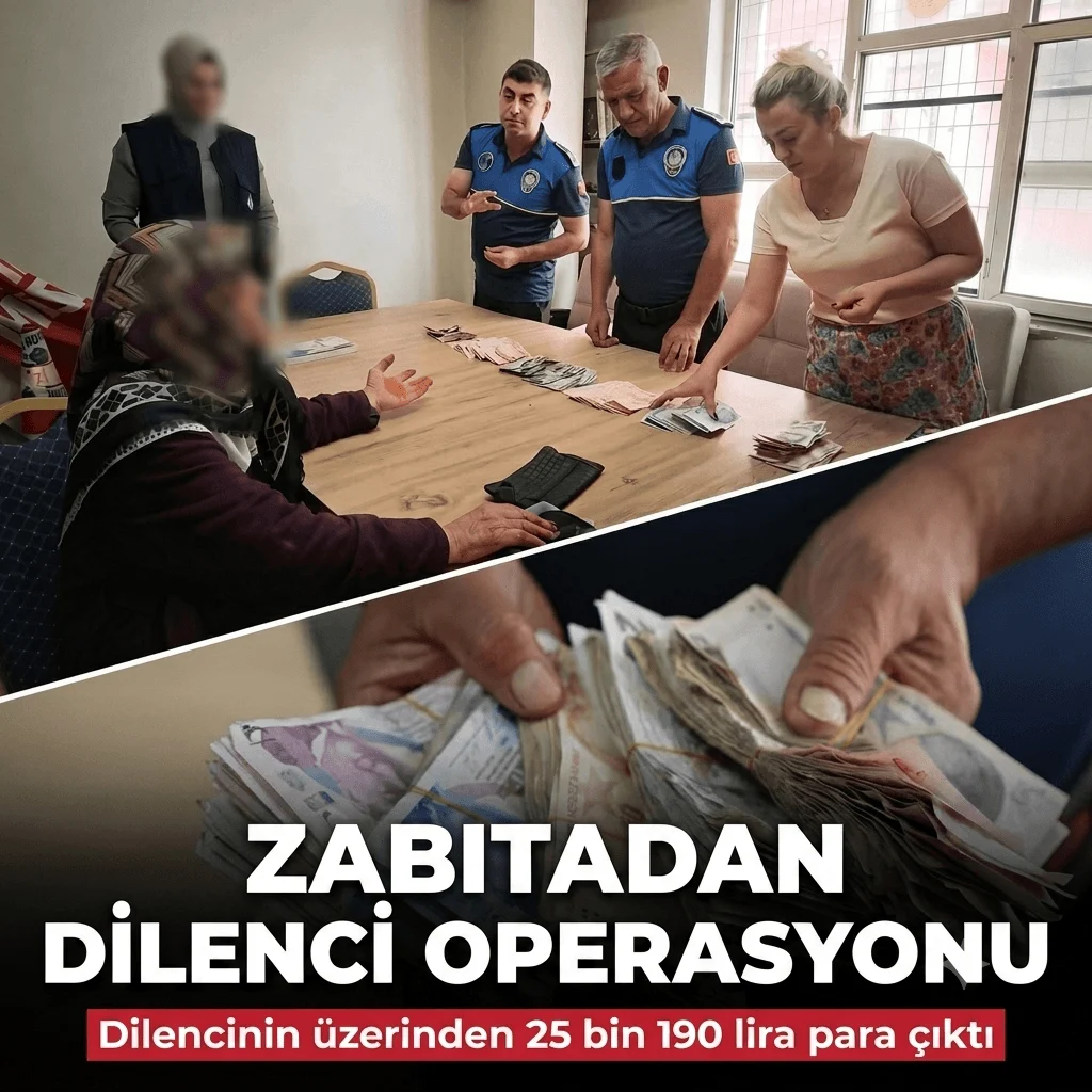 Kırıkkale’de Dilenci Operasyonu: Kısa Sürede 25 Bin Lira Toplamış!