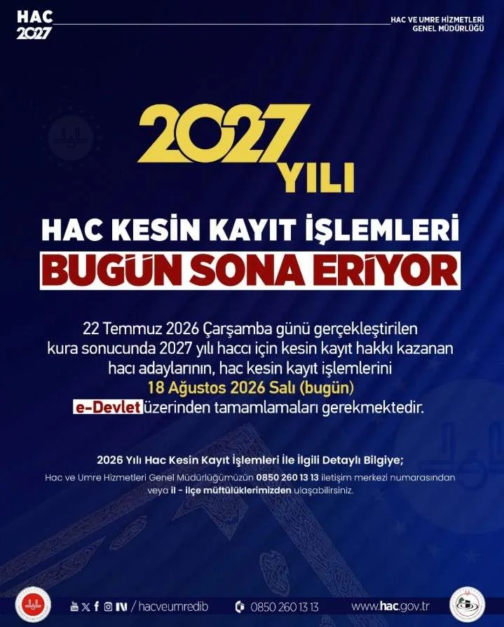Kırıkkale’deki Hacı Adayları İçin Kritik Uyarı: Kesin Kayıtlar Bugün Son!