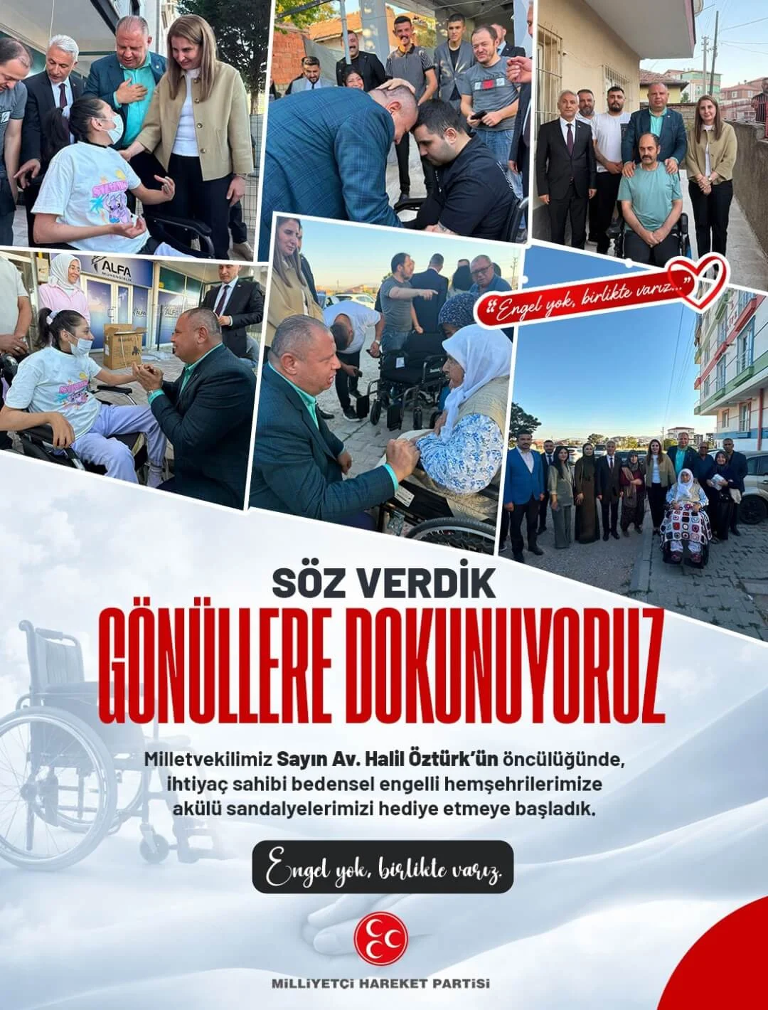 Halil Öztürk Sözünü Tuttu: Kırıkkale’de 50 Engelli Vatandaşa Akülü Sandalye