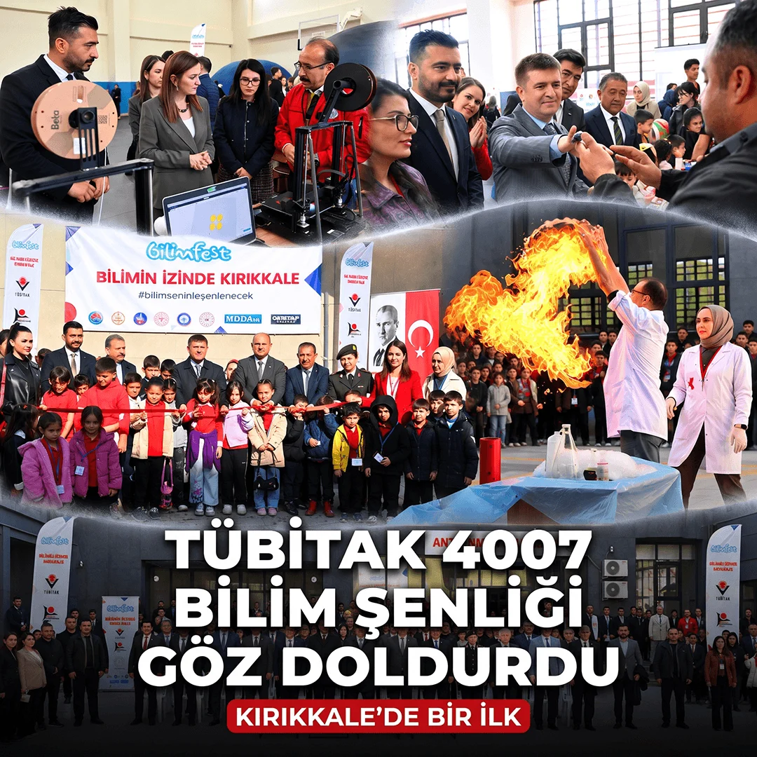 Kırıkkale’de Bir İlk: TÜBİTAK 4007 Bilim Şenliği Göz Doldurdu