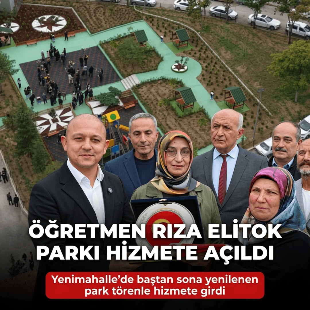 Kırıkkale’de Öğretmen Rıza Elitok Parkı Törenle Hizmete Açıldı